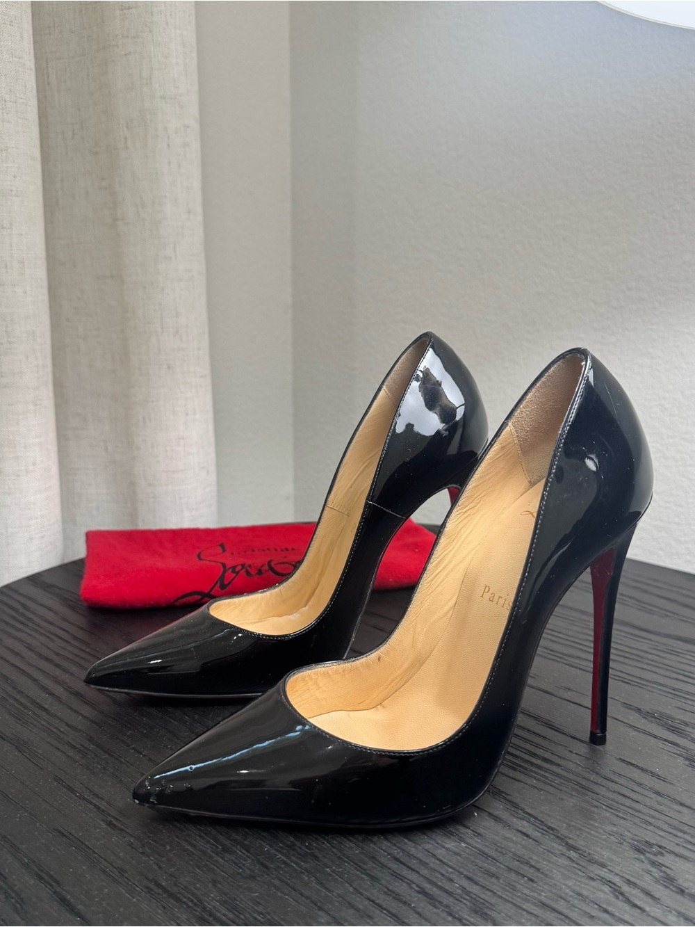 Christian Louboutin So Kate 120 Pumps Patent Black 37